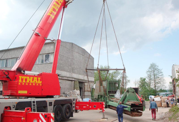 MEGADŽOULS SIA iekārtu pārvešana, takelāžas darbi