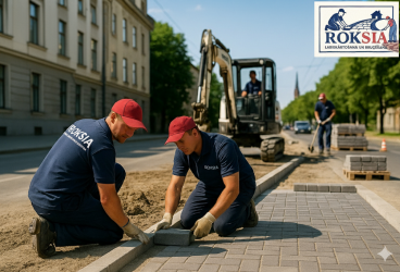 ROKSIA SIA, bruģēšana, labiekārtošana
