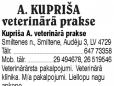 dzīvnieku vakcinācija - Agņa Kupriša veterinārā klīnika, Līčupes ZS