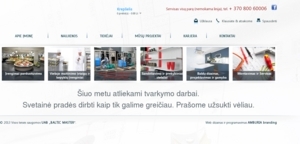 Baltic Master, UAB - veikals Viļņā - Home page www.balticmaster.lt screenshot 
